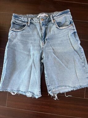 Celebrity Pink Light Wash Denim Bermuda Shorts
